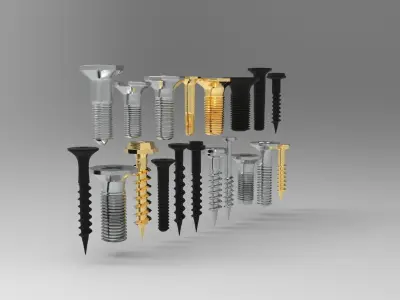 Screws Free 3D model