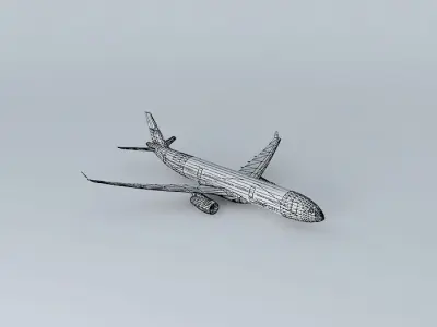 SkyFoam Airways Airbus A330 343X Free 3D model