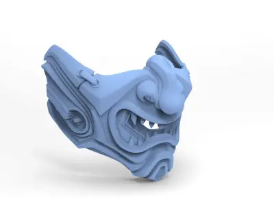 SAMURAI MASK FOR MORTAL KOMBAT 3D model