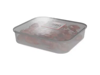 Frozen prawns and shrimps Frozen Jumbo Shrimps 3D model