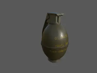 Grenade Pack Low-poly 3D model