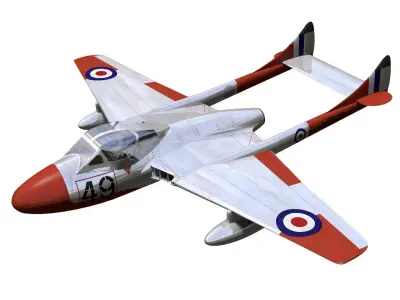 de Havilland DH100 Vampire T11 3D model