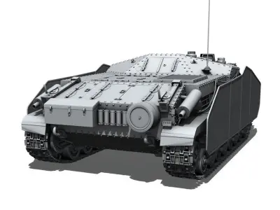 43M Zrinyi II - Hungarian Assault Gun  3D model