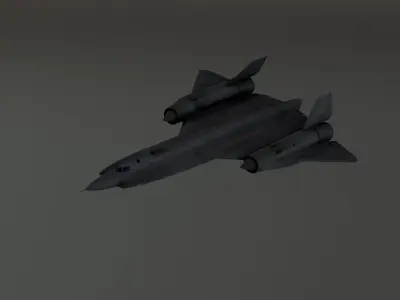 Lockheed YF-12 Low-poly 3D model