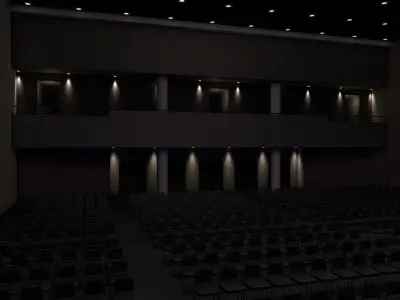 Convention Center Theater Georgia Ballroom 3D model