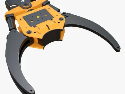 Hydraulic Grapple Claw Grabber M1 3D model