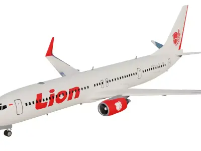 Boeing 737-800 Lion Air 3D model 3D model