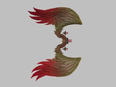 Red Wing Low-poly 3D model