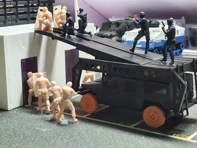 Uro Vamtac S3 in use with GEO in counter terrorism role 3D print model