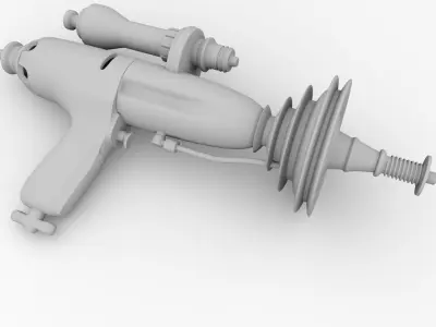 Retro Raygun V2 3D model