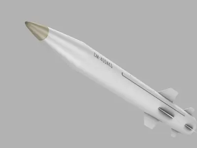 CM-400AKG ANTI-SHIP MISSILE Low-poly 3D model