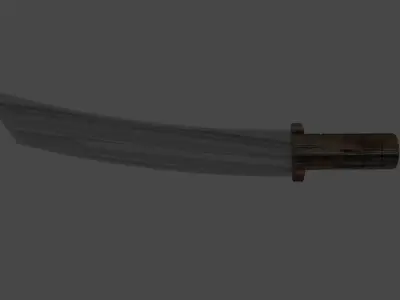 Machete knife Free low-poly 3D model