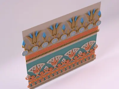 Egyptian Symbols - 051 Low-poly 3D model