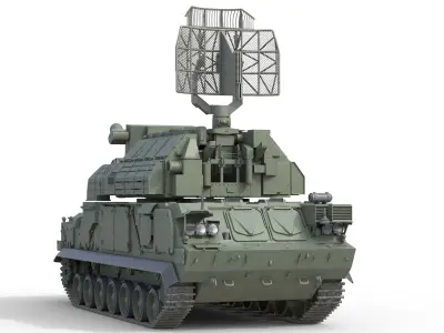 SA 15 Gauntlet  Low-poly 3D model