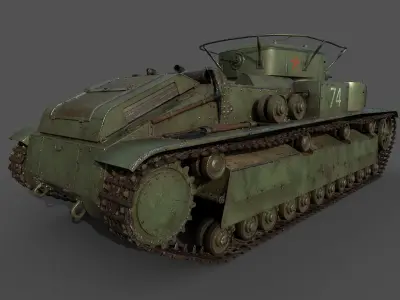 Soviet Medium Tank T28 3D model