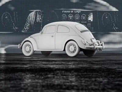 Volkswagen Beetle 1965 RoZ 3D print model