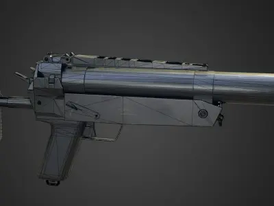 HK69A1 Grenade Launcher Low-poly 3D model
