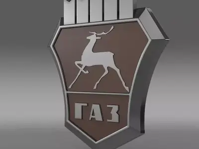 Gaz new Logo 3D model