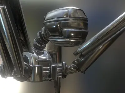 Gun Bot Free low-poly 3D model