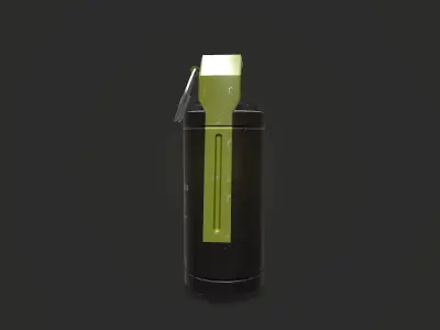 Flashbang Grenade Low-poly PBR Free low-poly 3D model