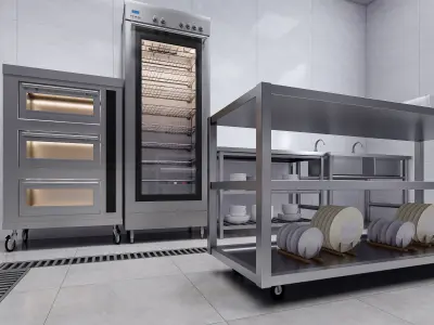 Commercial Kitchen 1 3D model