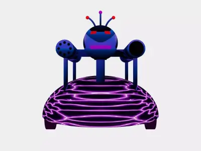 HyperTurret Insect Robot 3D Model Low-poly 3D model