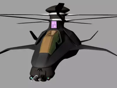 ABC helicopter 3D model
