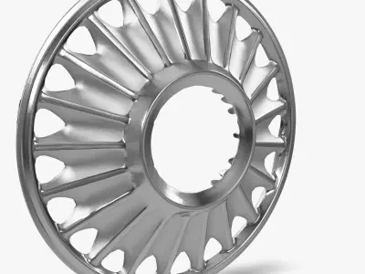 CJ Classics Wheel Cover 14 OEStyle Without Center Cap Low-poly 3D model