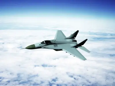 MiG-29S fighter jet Low-poly 3D model