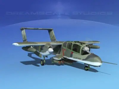 Rockwell OV-10 Bronco USAF 3 3D model