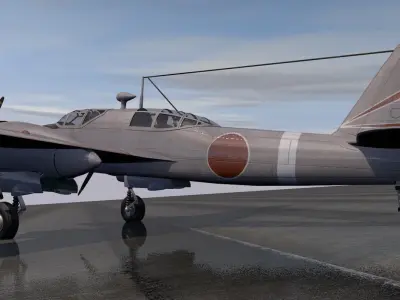 Kawasaki Ki-102B Otsu - aka Randy 3D model