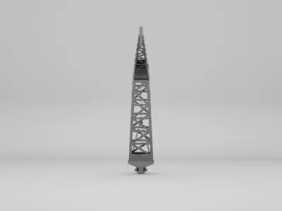 Naval Crane 4 - World War 2 Warship 3D model