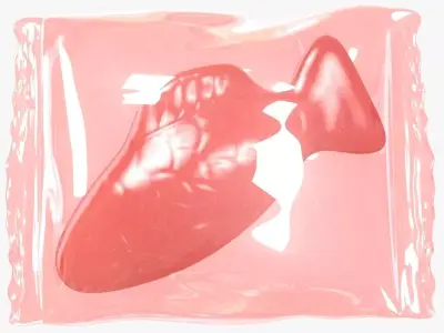 Wrapped Red Fish 3D 3D model