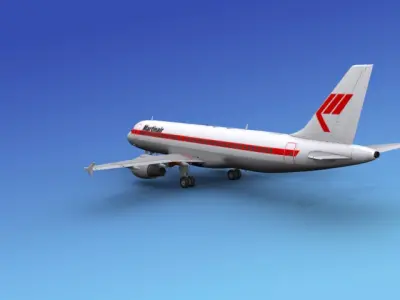 Airbus A320 Martinair 3D model