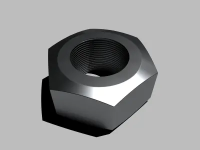 Hex nut 3D model