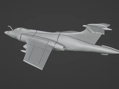 Blackburn Buccaneer S2B 3D print model