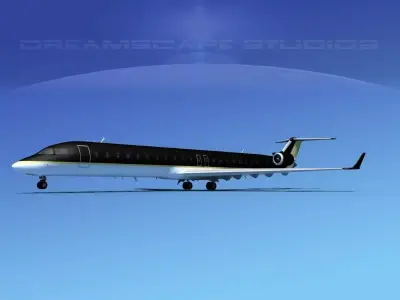 Bombardier CRJ900 Corporate 2 3D model