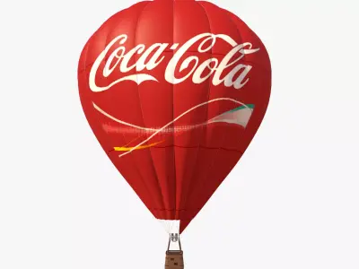 Air Balloon Coca Cola 3D model