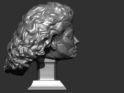 Michael Jackson Robot Bust  Moonwalker  STL File  3d print 3D print model