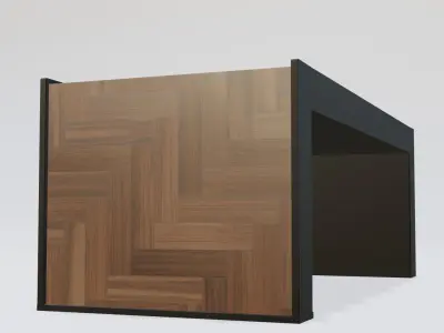 Modren table Low-poly 3D model