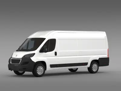 Peugeot Boxer Van L4H2 2017 3D model