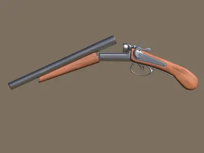 Short shotgun 3D model