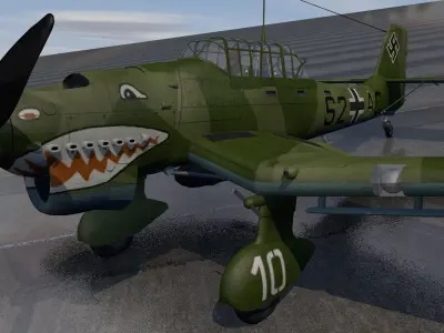 Junkers Ju-87 B-1 3D model