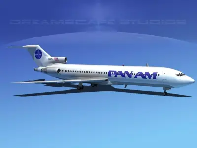 Boeing 727-200 Pan Am 2 3D model