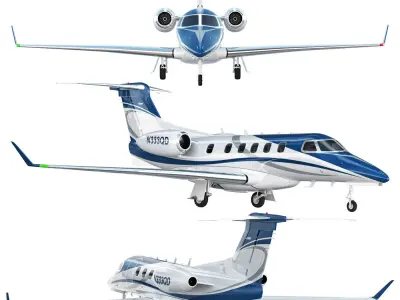 Embraer Phenom 300 aircraft 3D model