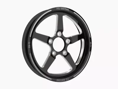 FTD Customs SR71 BC drag racing front wheel Low-poly 3D model