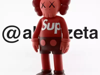 Kaws x Supreme for Print 3D print model
