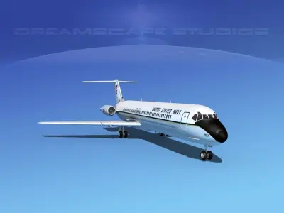 Douglas C-9-50 Skytrain US Navy 3D model