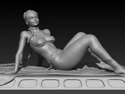 Slave Princess Leia 3D print model