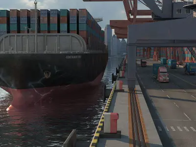 Shipping Port 3D model